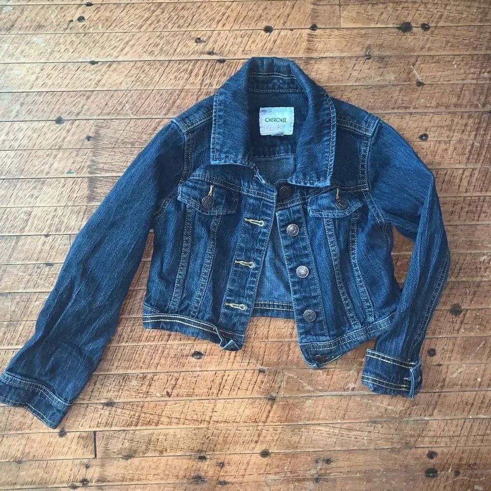 Cherokee kids denim S/6/6X classic normcore jacket